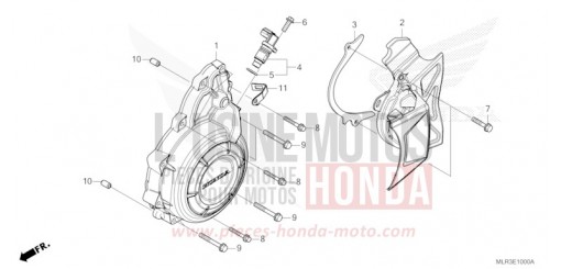 COUVERCLE DE GENERATEUR C.A. CBR500RAT de 2026